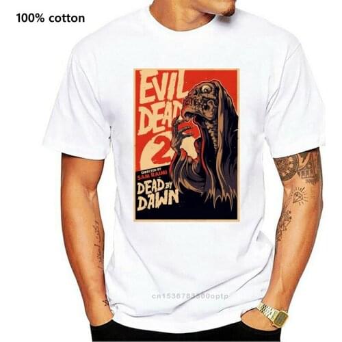 Evil Dead 2 T-Shirt Evil Dead 2 Skeleton Horror Gift Unisex Adult Tee Top Loose Size Tee Shirt