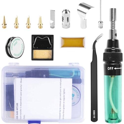 Handskit Gas Soldering Iron Electric MT - 100 Portable Triad Gas welder Electric Tin Soldering Iron wireless Universal