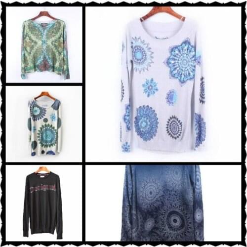 DESIGUAL spain cotton autumn and winter knitted long-sleeved low-necked bottoming shirt