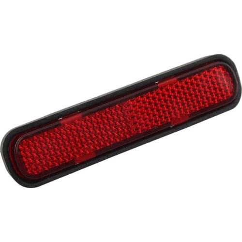 Red Rectangle Oval Warning Reflector Strip Decal Sticker For Motorcycles ATV Dirt Bikes Scooter Electrical Motorbike Sportster