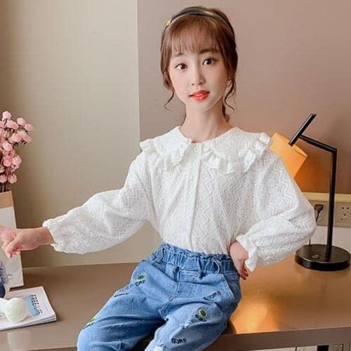 Белые блузки для девочек Kseniya Kids China At AliExpress