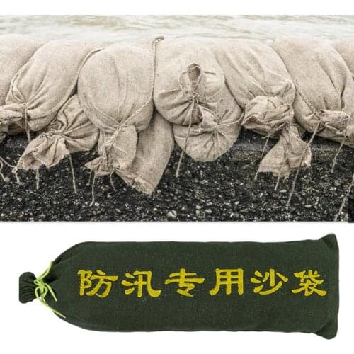 1 Pcs Silo Flood Protection Sandbag Resistant Canvas Thickened Sandbag Weight Bag Anti-blocking Water Flood Prevention Sandbags