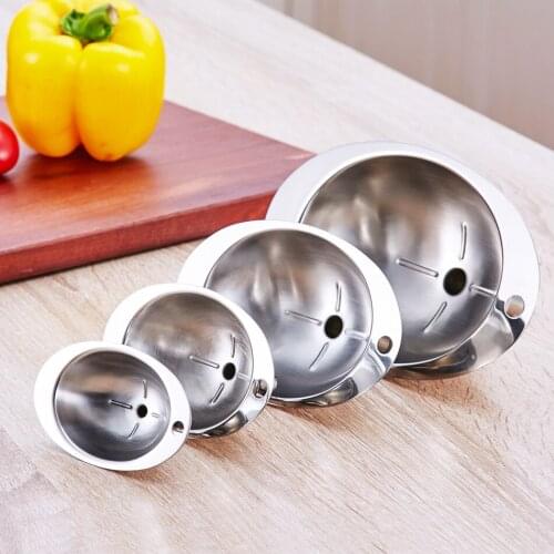 Stainless steel funnel 304 small funnel mini household liquid refueling wine funnel creative kitchen appliances