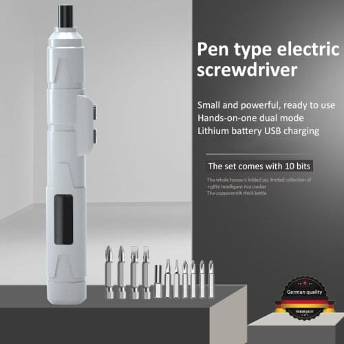 DC 3.6V Mini Lithium Cordless Electric Power Screwdriver Tool With USB Charger Repair Tool Portable Rechargeable 1100mAh Battery