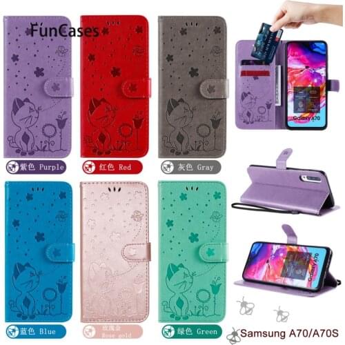 Fashion PU Leather Book Phone Case For armor Samsung A70S Cool Cases Smart Silicone Cover sFor Estojo Galaxy estuche A70 Coque