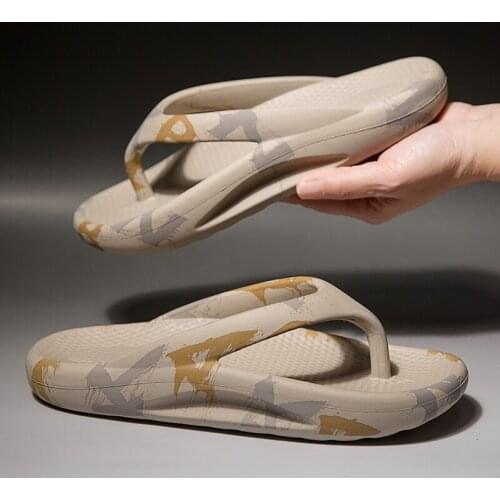 Men’s Ultralight EVA Flip-Flops Size 39-46 Plus Size INS HOT Korean Fashion Nonslip Platform Slippers Casual Sandals