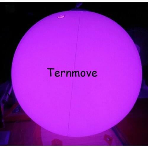 Inflatable throw ball for concert party beach water game Touch Color Changing Ceiling Decorative Led Inflatable Lighting Balloon