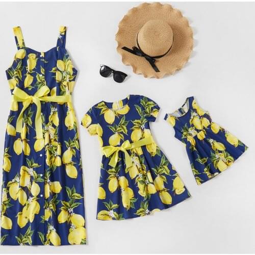 Family Matching Outfits Fashion Girls Patchwork Dress Kids Baby Flowers Costumes Mother and Dauther Elegant Sleeveless Dresses