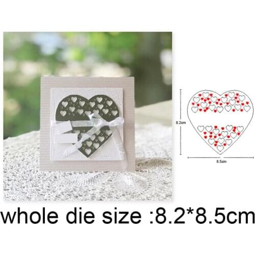 2020 new Metal dies Hollow Heart Frame Cutting Dies Scrapbooking dies Decorations Embossing Album Paper Cards Making Crafts Dies