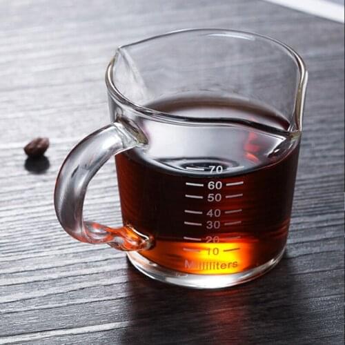 Factory wholesale double mouth milk cup coffee milk cup glass coffee cup milk cup high temperature resistant creative glass