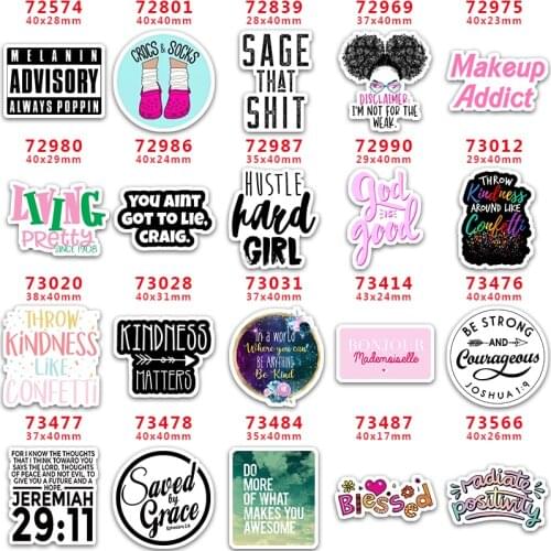 DIY Craft Supplies Sewing Accessories Cartoon Printed Planar Resins Mold 30 Pieces. PR-72574-73566