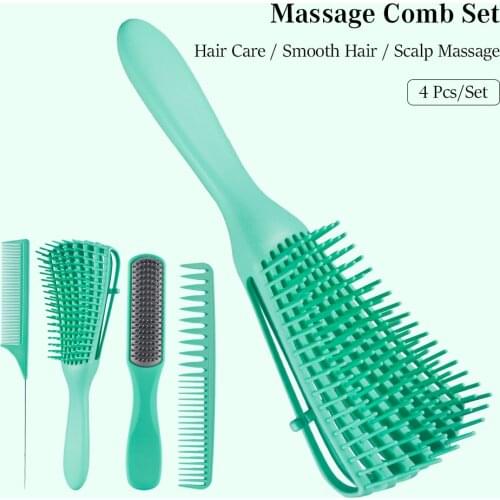 Hair Scalp Massage Comb Detangling Hair Brush Hair Care Styling Tools Salon Hairdressing Combs For Wet Curly Detangler Hairbrush