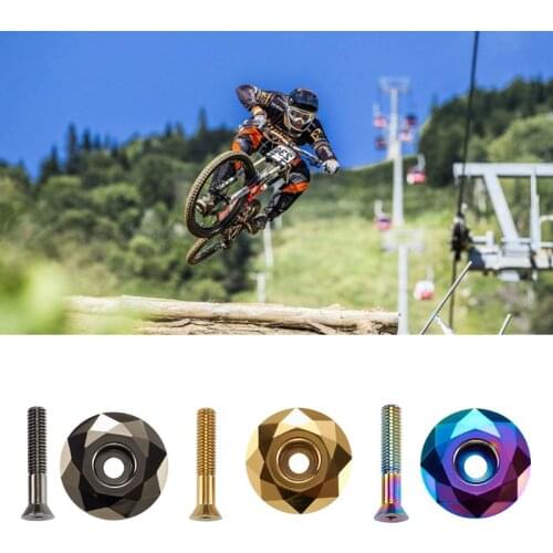 RXBC 1 Set Mountain Road Bike Bicycle Bowl Cover Front Fork Handle Top Cap for 28.6mm Tube Ride Modification Supplies