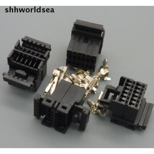 Shhworldsea 50Sets 12 PIN Female Car Electrical connector with terminal Auto wire connector plug 174045-2 for car motorcycle ect