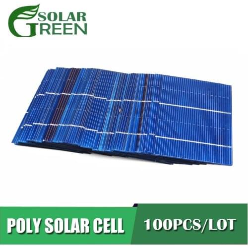 100Pcs/lot 1V 2V 3V 4V 5V 6V 8V 9V 12V 18V Solar Panel DIY Cells Polycrystalline Module Battery Charger Poly PV Power Connect