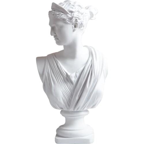 Apollo Head Portraits Bust Greek Mythology Artemis Statue Home Decoration Resin Art&Craft Sketch Practice