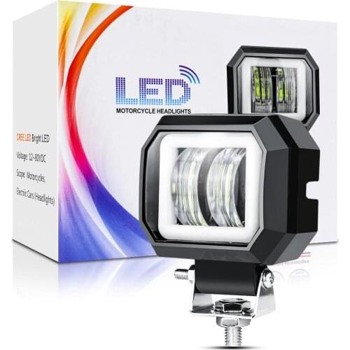 1pc 3 Inch 20w Offroad Led Work Light Waterproof 12v 24v Suv Atv Truck Motor Headlights 4x4 Car Led