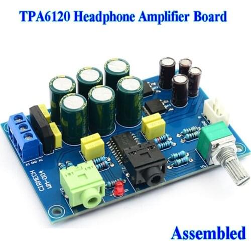 TPA6120 Headphone Amplifier Board HiFi TPA6120A2 Double Channel Headphone AMP EL41