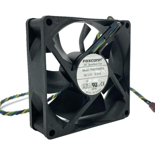 PV802512ESPF For Foxconn 8025 12V 0.65A 4-Wire PWM Cooling Fan 8cm