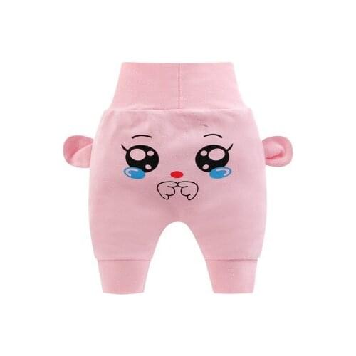 Spring and autumn boys' big PP pants, girls' loose trousers, baby high-waist belly-protecting kids pants, childrens clothes