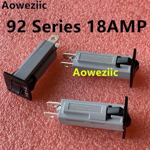 2Pcs 92 Series 18A Circuit Breaker Overload Switch Over Current Protector KUOYUH 125/250VAC 32VDC Short Circuit Leakage Switch