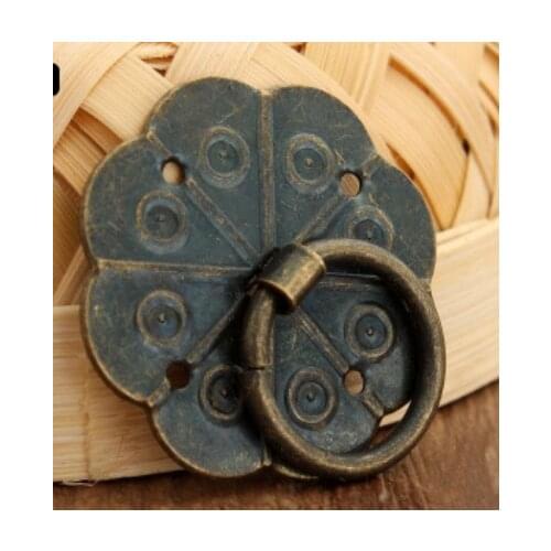 10pcs Classical Bronze Tone Quincunx Drawer Cabinet Desk Door Pull Box Handle Knobs Furniture Handles Hardware With Screw