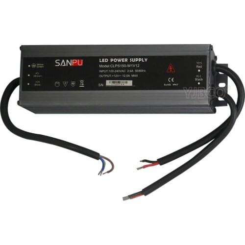 60W/100W/120W/150W/200W LED ultra-thin waterproof power supply IP67 DC12V transformerled Driver for led strip
