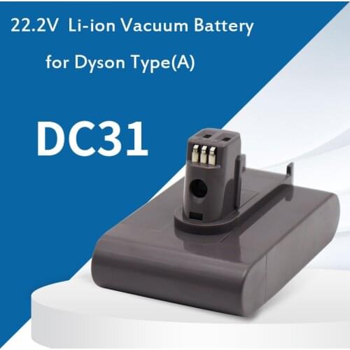 Replacement 22.2V 3000/4000mAh Li-ion Vacuum Battery for Dyson Type(A) DC31 Animal Exclusive Dyson DC34 DC44 DC35 DC45 917083-01