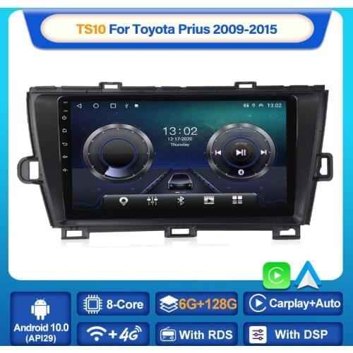 MEKEDE Android 10.0 Car Radio Multimedia Video Player For Toyota Prius XW30 2009-2015 GPS Serero Carplay 6G 128G No 2 din DVD BT