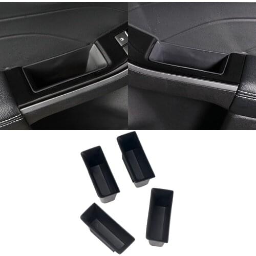 Car Accessories for Ford Kuga Escape 2020 2021 Black Plastic Interior Door Storage Box Holder Tray