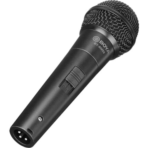 BOYA BY-BM58 Handheld Vocal Microphone Cardioid Dynamic Mic 6.35mm Output Aluminum Zinc Alloy Body for Speach Theater Live Stage
