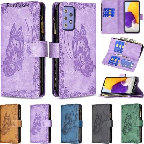 Cell Cases For carcaso Samsung S21 With Card Slot Flip sFor Samsung Galaxy etui A72 5G S21 Plus Ultra A71 4G FE A52 A51 Estuche