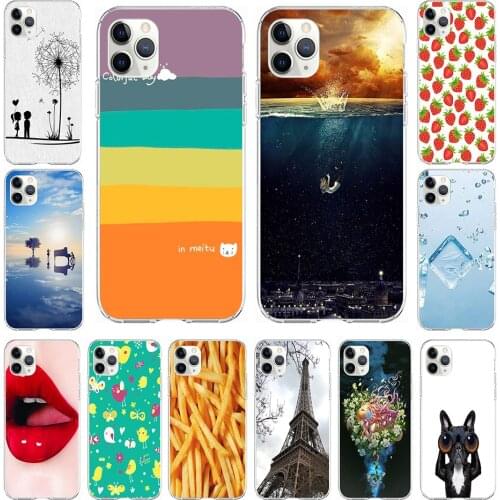Phone Case For iPhone 12 Pro Case 12 Max Cute Aesthetic Soft Silicone TPU Cover For Apple iPhone 12Pro full 360 protective