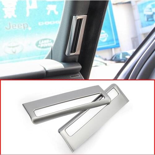 For Land Rover Range Rover Sport 2014-2019 ABS Chrome A Pillar AC Vent Outlet Frame Cover Trim Stickers Car Accessories