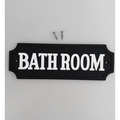 Bathroom Door Sign Gate Poster Wall Plaque Notice Sticker for PVC