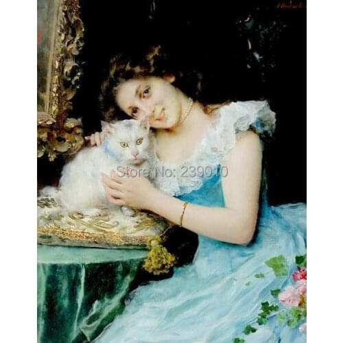 Free shipping court nobles prints painting on canvas classical girl and car oil painting canvas prints hotel decoration picture