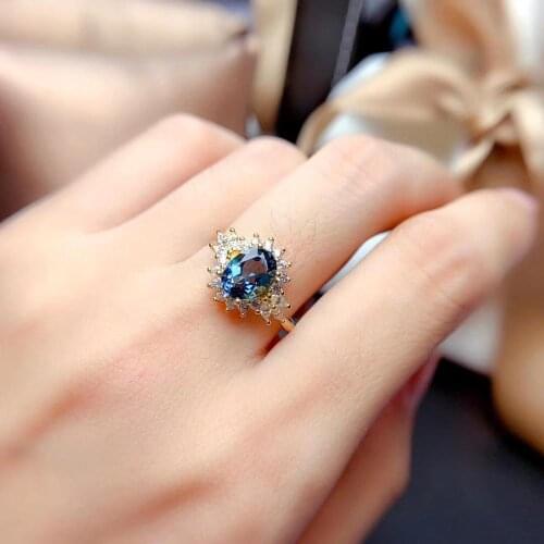 Natural And Real Red Topaz Ring Wedding Engagement Topaz Ring Fine Jewelry Wholesale 925 sliver Ring