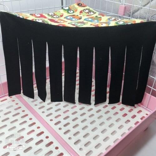 Small Pet Tassel Tent Nest Hamster Dutch Pig Hedgehog Corner Hideout Hideaway Small Animal Canvas Printing Hammock