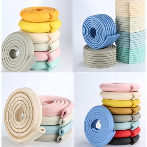 2M DIY Cut Baby Safety Table Desk Edge Corner Protector U L Shape Home Cushion Kids Child Safety Protection Foam Bumper Stripe