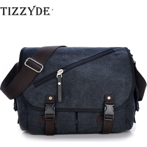 2018 New Multifunction Retro Man Canvas Bag Korean Male Fashion Messenger Bag Mens Casual Canvas Shoulder Crossbody Bag LG79-C