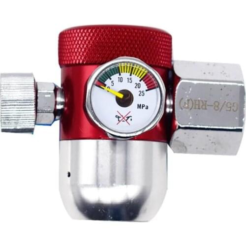Alloy Argon Regulator TIG Welder Pressure Reducing Valve with Gauge Meter G5/8 Argon Regulator Gauge for MIG and TIG Welders
