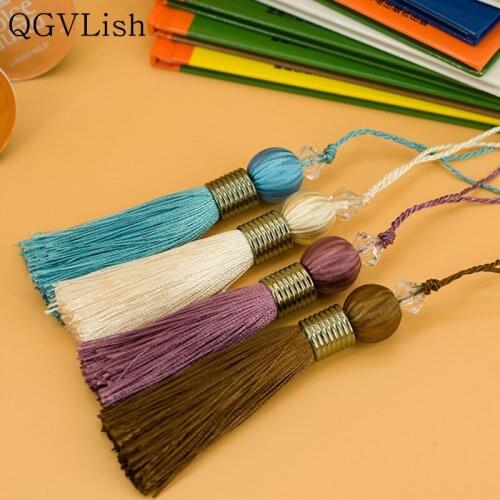 QGVLish 10Pcs/lot Cord Small Curtian Tassel Fringe Curtain Accessories DIY Pillow Valance Stage Sofa Key Tassel Tie Backs Decor