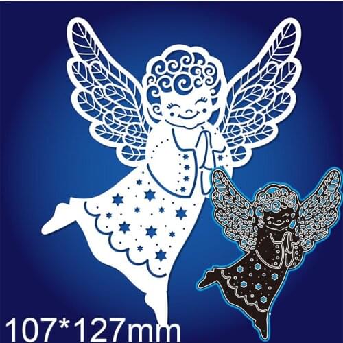 Cutting Dies Kind Smiling Angel Boy Metal for DIY Scrapbooking Photo Album Embossing Paper Card 107*127mm