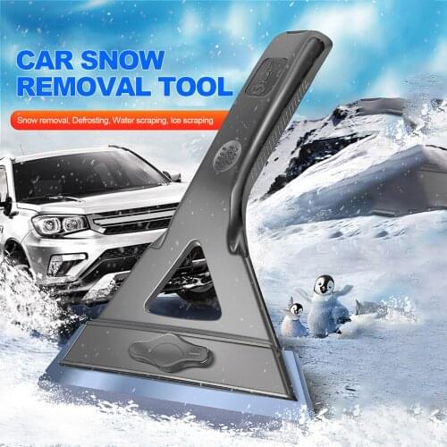 Car Ice Scraper Windshield Ice Breaker Quick Clean Glass Brush Snow Remover TPU Tool Auto Window Winter Snow Brush Charmingly