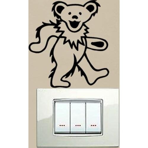 Dancing Bear Grateful Dead Biker Hippie Vinyl Die Sticker Decal 3SS0233