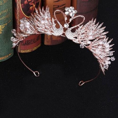 FORSEVEN Women Girl Bride Noiva Wedding Birthday Party Hair Jewelry Accessories Shining Crystal Pearls Tiaras Crowns Headbands