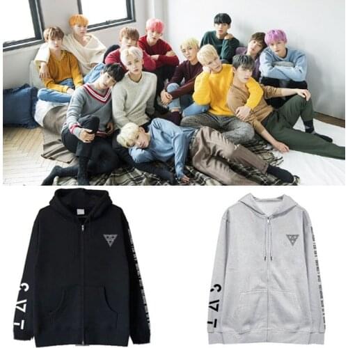 Kpop Seventeen Spring Autumn Hoodies Black Grey Pink World Tour Ode To You WOOZI VERNON JEONGHAN JOSHUA Fear LJ933
