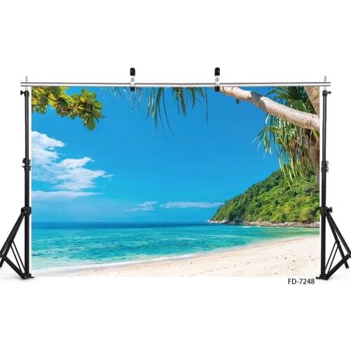 Sea Ocean Tropical Sandy Beach Photo Backdrops Vinyl Photography Backgrounds Studio Props Children Baby Portrait Photophone
