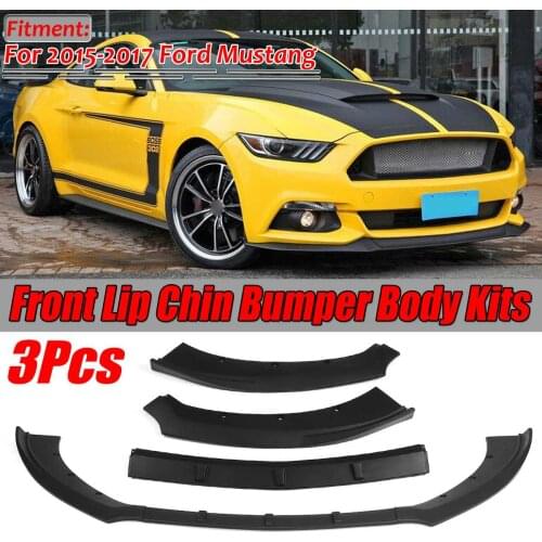 High Quality Car Front Bumper Body Kit Spoiler Lip Protector Cover Guard Deflector Lips For Ford For Mustang 2015 2016 2017