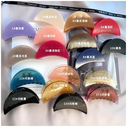 New arrival fashion women lovely jelly semicircle Hair claws girls side clips ladys elegant headwear ins hair accessories